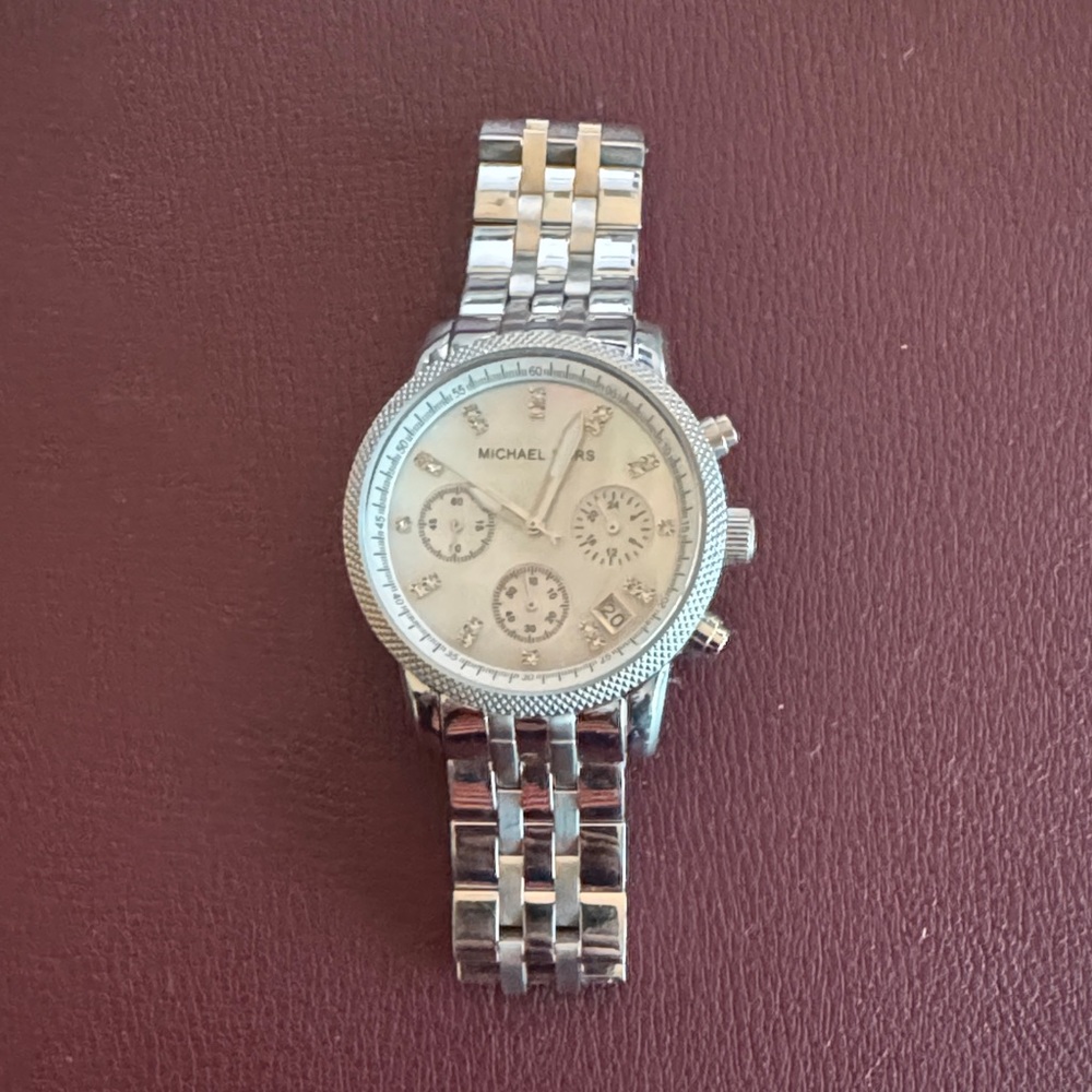 Michael Kors Silver Chronograph Watch